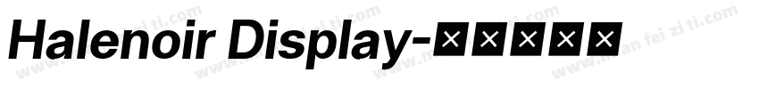Halenoir Display字体转换